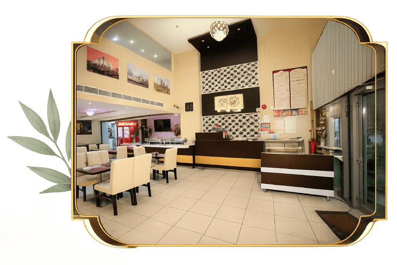 Interior and heritage of Spice of India restaurant in Sharjah