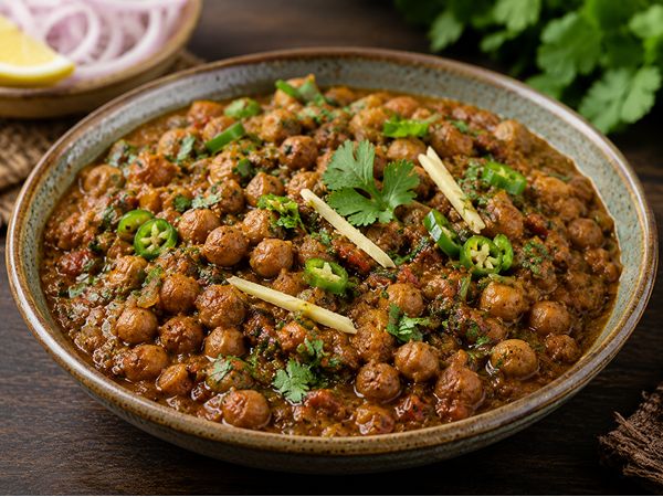 Pindi Chana Masala - Traditional spiced chickpea curry from North India