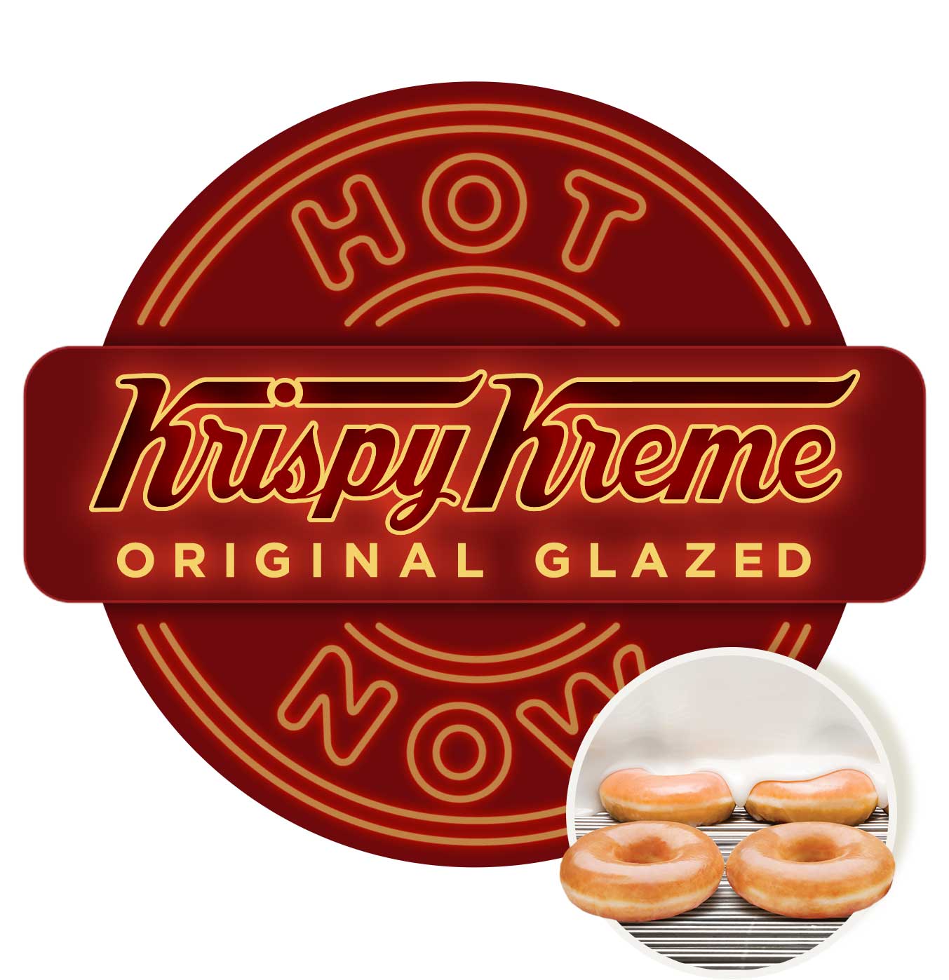 Krispy Kreme Original Glazed Hot Now