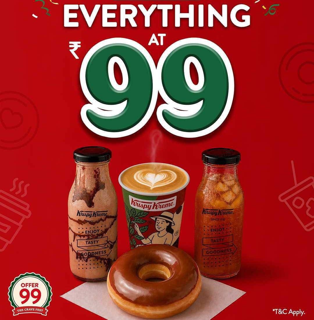 Krispy Kreme One Day ₹99 Offer