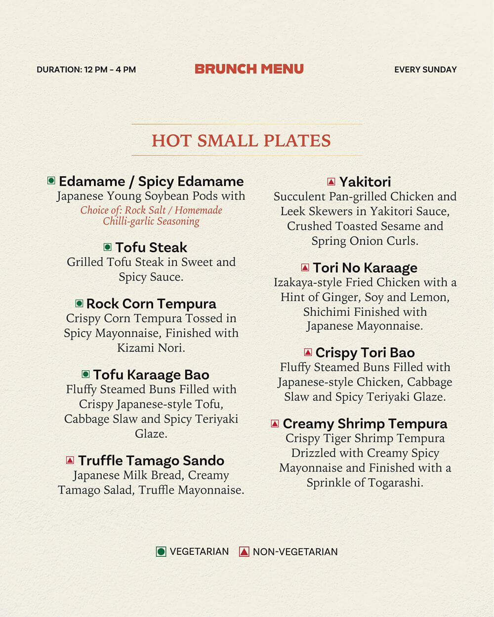Kofuku brunch menu, page 4 of 10