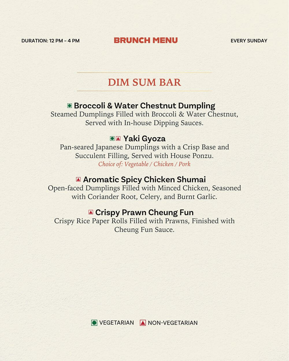 Kofuku brunch menu, page 5 of 10