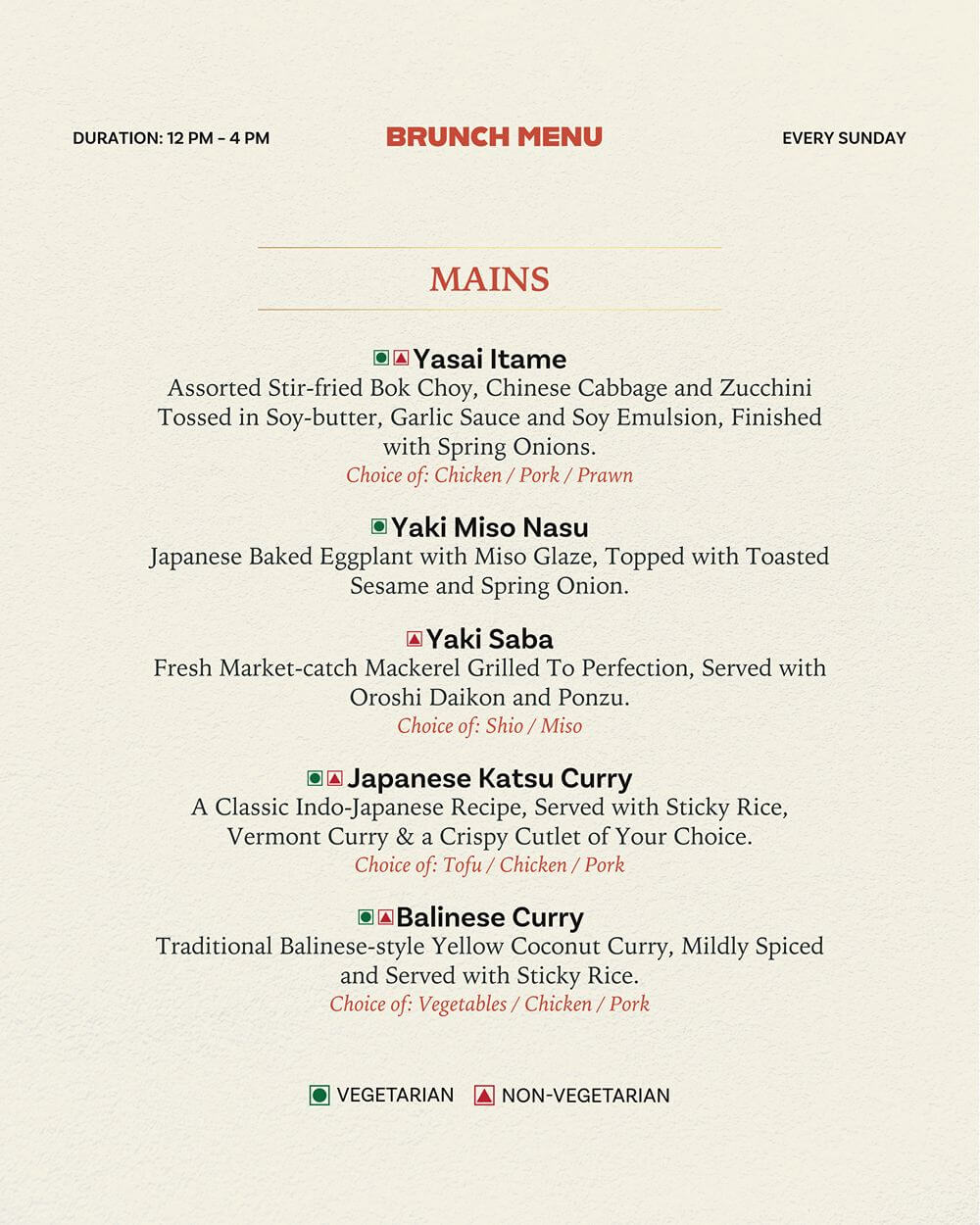 Kofuku brunch menu, page 7 of 10