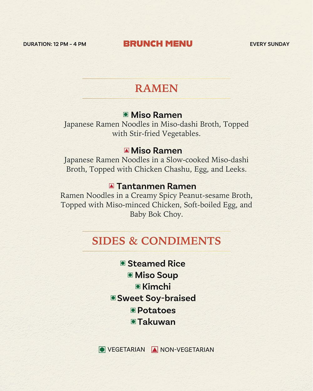 Kofuku brunch menu, page 8 of 10