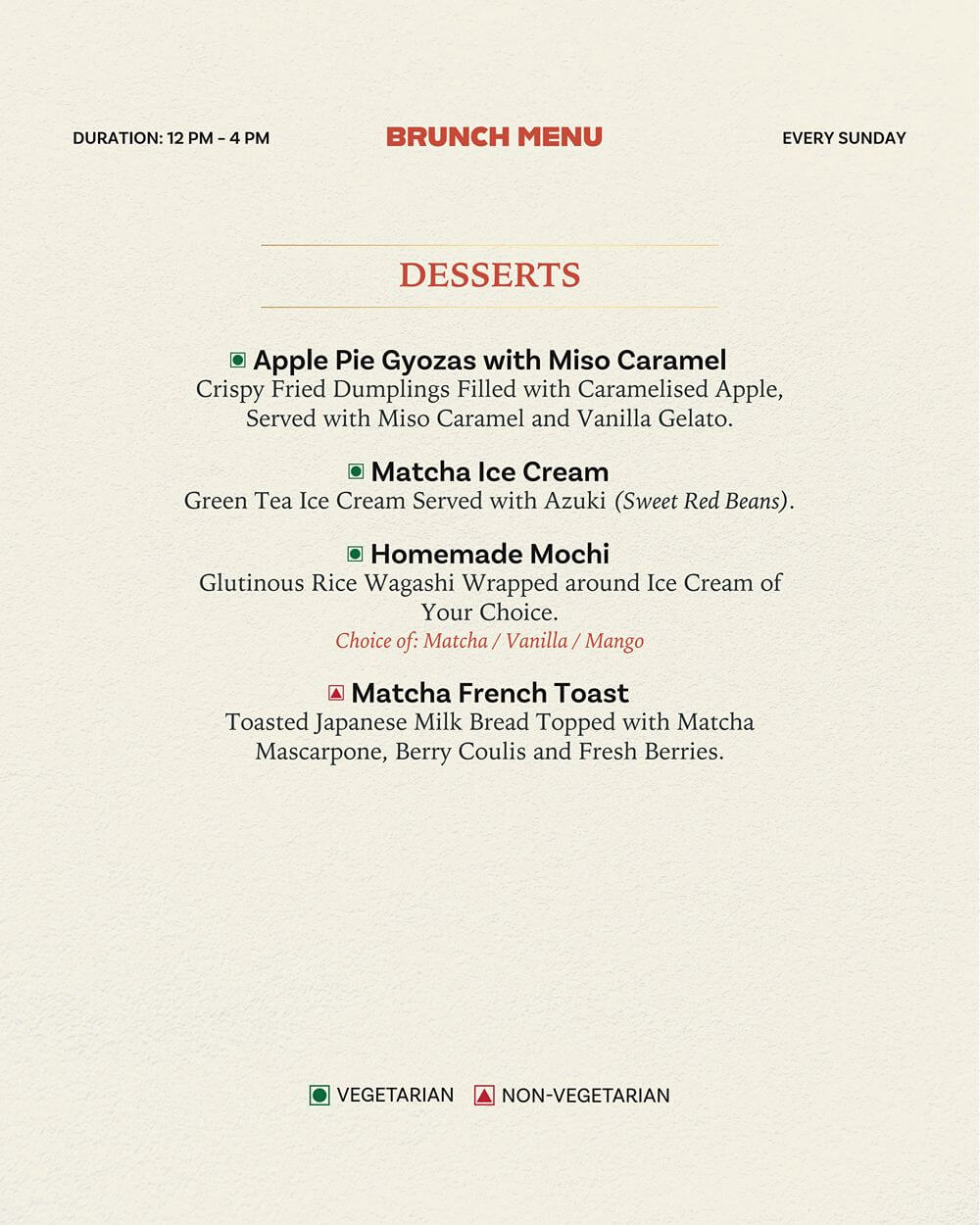 Kofuku brunch menu, page 9 of 10