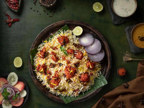 Chicken 65 Hyderabadi Biryani